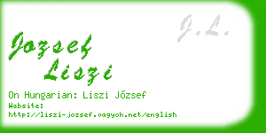 jozsef liszi business card
