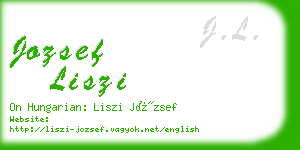 jozsef liszi business card